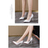 Elegant Plus Size Stiletto Pumps for Women - Pointed Toe Party Shoes